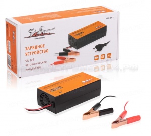 Зарядное устройство 5А 12В, автоматическое, импульсное (диодный индикатор)