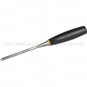 Стамеска "ЕВРО" плоская с пластмассовой ручкой, 6мм, STAYER