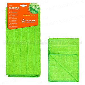 Салфетка из микрофибры зеленая (50*70 см) AIRLINE, AB-A-07
