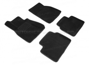Коврики Mazda 3 III 2013 3D черный (Seintex) 86350