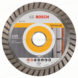 Алмазный диск Standard for Universal Turbo 125-22,23, 10 шт в уп., 2608603250