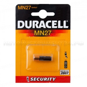 Элемент питания A27: MN27-BC1 ALKALINE SECURITY (автобрелки) 12V DURACELL /1/10/100