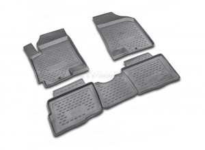 Коврики Kia Soul I 2008-2014г борт. чер НЛ NLC.25.25.210