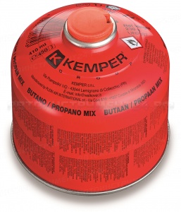 Баллон с газом KEMPER 1121F (резьб. бал, 410мл/230гр,Бутан70%/Пропан30%, темп 1900/2850С) Аналог PL411