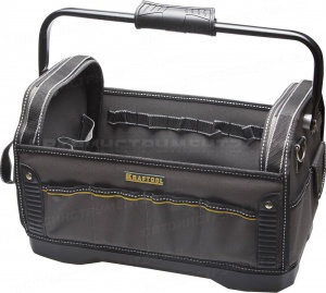 Сумка KRAFTOOL "INDUSTRIE" каркасная инструмент, жесткое пластик дно, 20 карманов, 8 петель-держателей, L=46см