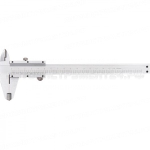 Штангенциркуль, 150 мм, цена деления 0,02 мм, металлический, с глубиномером. MATRIX