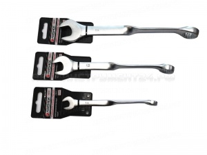 Ключ комбинированный twist удлиненный 9мм на пластиковом держателе Forsage F-75509T long