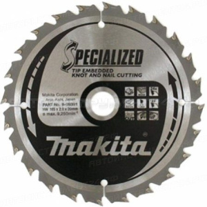 Пильный диск по дереву Makita B-09391 (B-29175_A-86038)