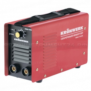 Аппарат инверторный дуговой сварки ММА-160IW, 160 А, ПВР60%, диаметр электрода 1,6-3,2 мм, провод 2 м. Kronwerk