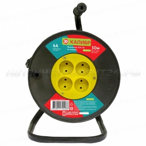 Удлинитель на катушке "Калибр" 30м (2х0,75) art.УСК-4-30