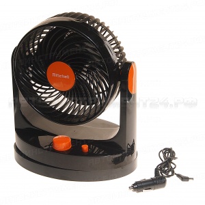 Вентилятор HX-508 18см (7") 24V (6/7W) 2-скорости, автовращение, с регулируемыми углами обдува black/orange MITCHELL 1/8 NEW