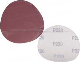Бумага наждачная водостойкая для липучки Р120 D125 (10 шт)