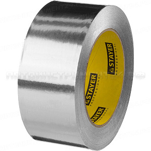 Алюминиевая лента, STAYER Professional 12268-50-50, до 120°С, 50мкм, 50мм х 50м