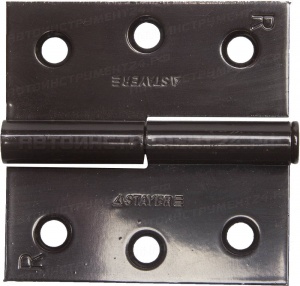 Петля дверная STAYER "MASTER" разъемная, цвет коричневый, правая, 75мм