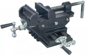 Тиски с подачей зажимной станины L=5" в 2х Х-направлениях, для сверлильных и фрезерных работ 6540505