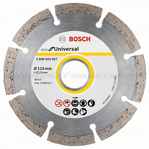 Алмазный диск ECO Universal 115-22,23, 2608615027