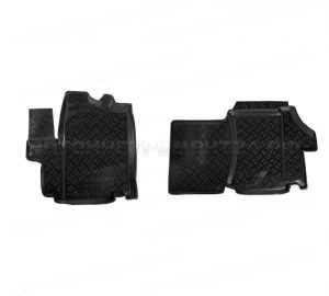 Ковры в салон перед. для Fiat Ducato III (2012-) компл. 2 шт., выс. борт, полимер., черн. AIRLINE, ACM-PS-25