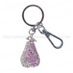 Брелок TZSK-802 CHROME (груша) со стразами /1