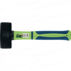 Кувалда, 1500 г, фибергласовая обрезиненная рукоятка. СИБРТЕХ