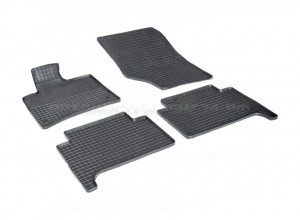 Коврики Audi Q7 I 2005-2015г резиновый "Сетка" (Seintex) 00844