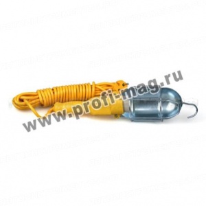Лампа переносная 220v 10м "жёлтая"