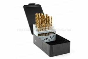 Набор сверл TIN в металлическом кассетнике, 1-13мм, 25 предметов Kamasa-Tools K 10881