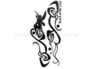 Наклейка ДЮЙМОВОЧКА наружная внутреняя серебро (к-т на 2 стороны) 43х60см, шт