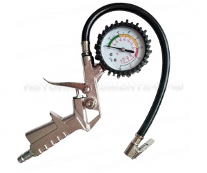 Манометр с пистолетом и шлангом (16 атм) (50шт уп)