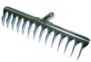 Грабли витой зуб, б/рукоятки нерж. 28067