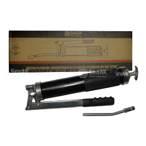 Шприц рычажный 400 мл "Хром" со съемной крышкой "БелАК"