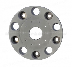 Колпак колеса 22,5" передний на евродиск (10 отверстий) пластик, серый (10шт уп)
