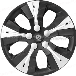 Колпаки на колёса,серия "Urban",коплект 4 шт.,чёрн./серебро,разм. 13" (325мм)
