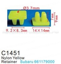 Клипса для крепления внутренней обшивки а/м Субару пластиковая (100шт/уп.) Forsage клипса F-C1451(Subaru)