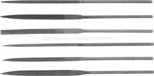 Набор DEXX: Надфили, улучшенная инструментальная сталь У10, 6шт