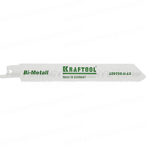 Полотно KRAFTOOL "INDUSTRIE QUALITAT", S922VF, для эл/ножовки, Bi-Metall, по металлу, дереву, шаг 1,8-2,5мм, 130мм