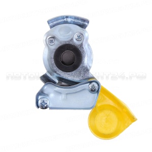 Евроразъём пневматический М22 без клапана, желтый