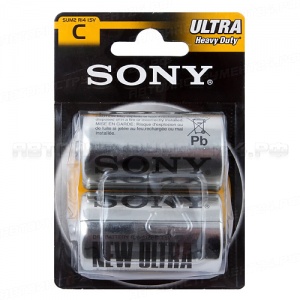 Элемент питания D: R20-BC2 SALINE NEW ULTRA 1,5V SONY /2/24/120