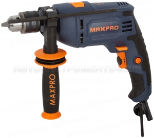 MAX-PRO Дрель ударная 710 Вт; 0-2800об/мин; ключевой патрон 1,5-13мм; 1,7 кг; антивибрационная ручка; резиновые вставки; кор.