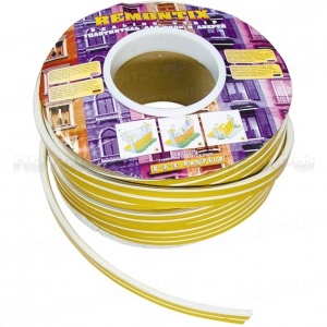 Уплотнитель, 100 м, профиль "D", коричневый. СИБРТЕХ