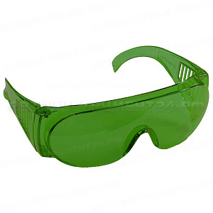 Очки STAYER "STANDARD" защитные с боковой вентиляцией, зеленые