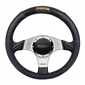 Оплётка руля "MOMO", серия "TUNING", перфорированная PU кожа, чёрн./серый,, 1/25