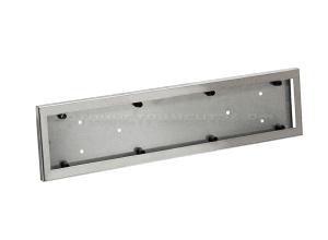 Рамка номерного знака антиванд. нерж. хром (1 шт) (СКИДКА)