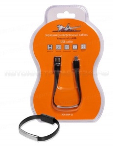 Зарядный универсальный кабель-браслет microUSB AIRLINE, ACH-BRM-21