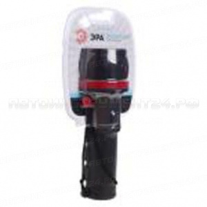 Фонарь ER-R2D 3LED BLACK 20см обрезиненный 2*D 3V ЭРА /1/36/72