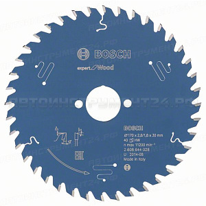 Пильный диск Expert for Wood 170x30x2.6/1.6x40T, 2608644028