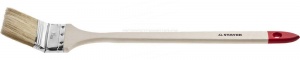 Кисть STAYER "MASTER" "Универсал" радиаторная для всех видов ЛКМ, светлая натуральная щетина, деревянная ручка, 3"/75мм