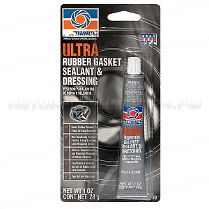 Уплотнитель-герметик для прокладок "ULTRA" термостойкий незатвердевающий серый (от -54С до +204С) 28гр PERMATEX /1/6