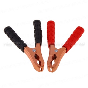 Зажимные крокодилы для проводов прикуривателя 500А комплект 150x90мм