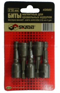Биты кровельные 8х50 5шт. 43685