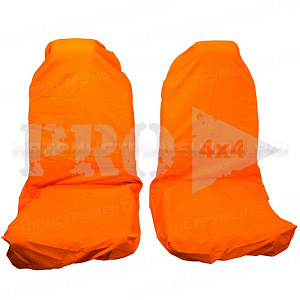 Комплект передних грязезащитных чехлов на сиденья PRO-4x4 HARD оранжевый